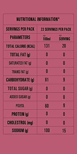 NOTO NOTO Zero Sugar Pancake Syrup, Only 20 Calories, Vegan And Gluten Free, 355Ml, Liquid