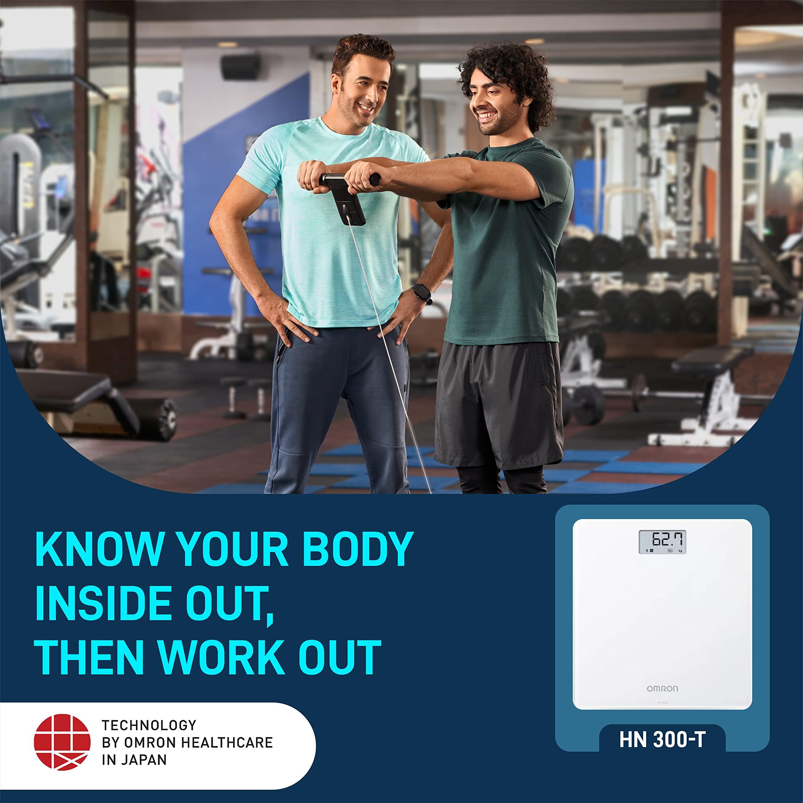 Omron Omron HN 300T Ultra Thin Bluetooth Enabled Automatic Personal Digital Weight Scale