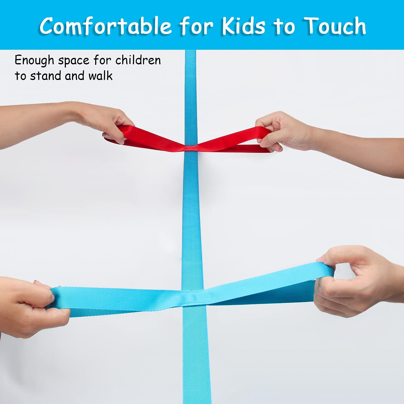 Winspeed Winspeed Preschool Walking Rope for Daycare, Walking Rope for Children Safety Line Rope for Walking, Colorful Hands Walking Rope with Handles (AD-Walking Rope-1P)