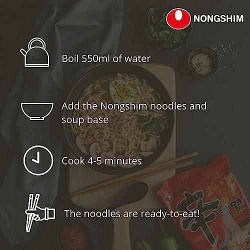 Nongshim Nongshim Bowl Noodle Soup Hot & Spicy, 3.53 oz  100 g
