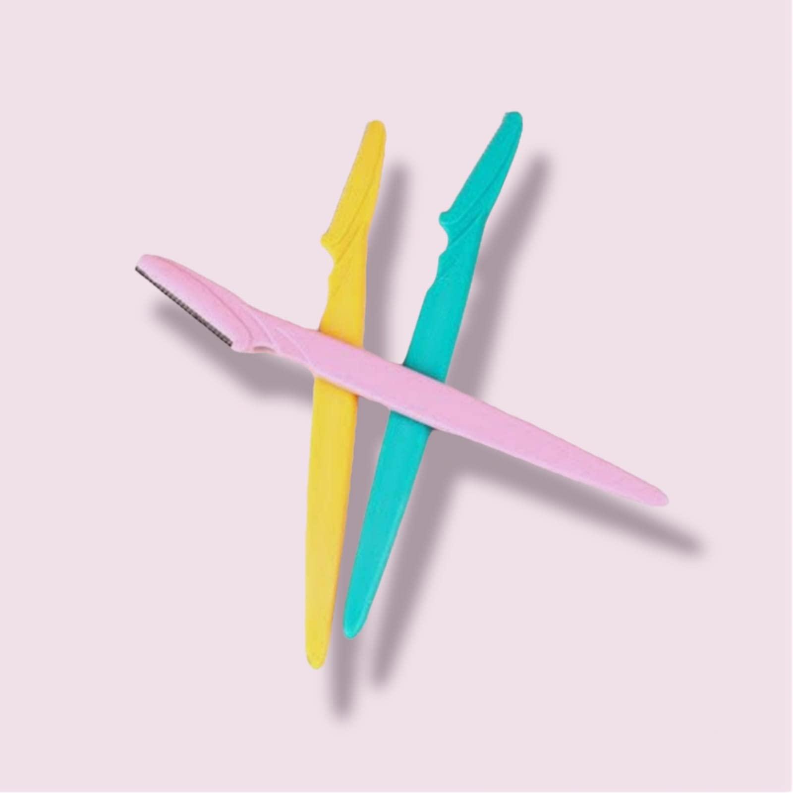 Generic TRILOKA Face & Eybrow Razor Trimmer for Womens & Girls Pack of 3 Reusable Easy to Clean for Touch Up