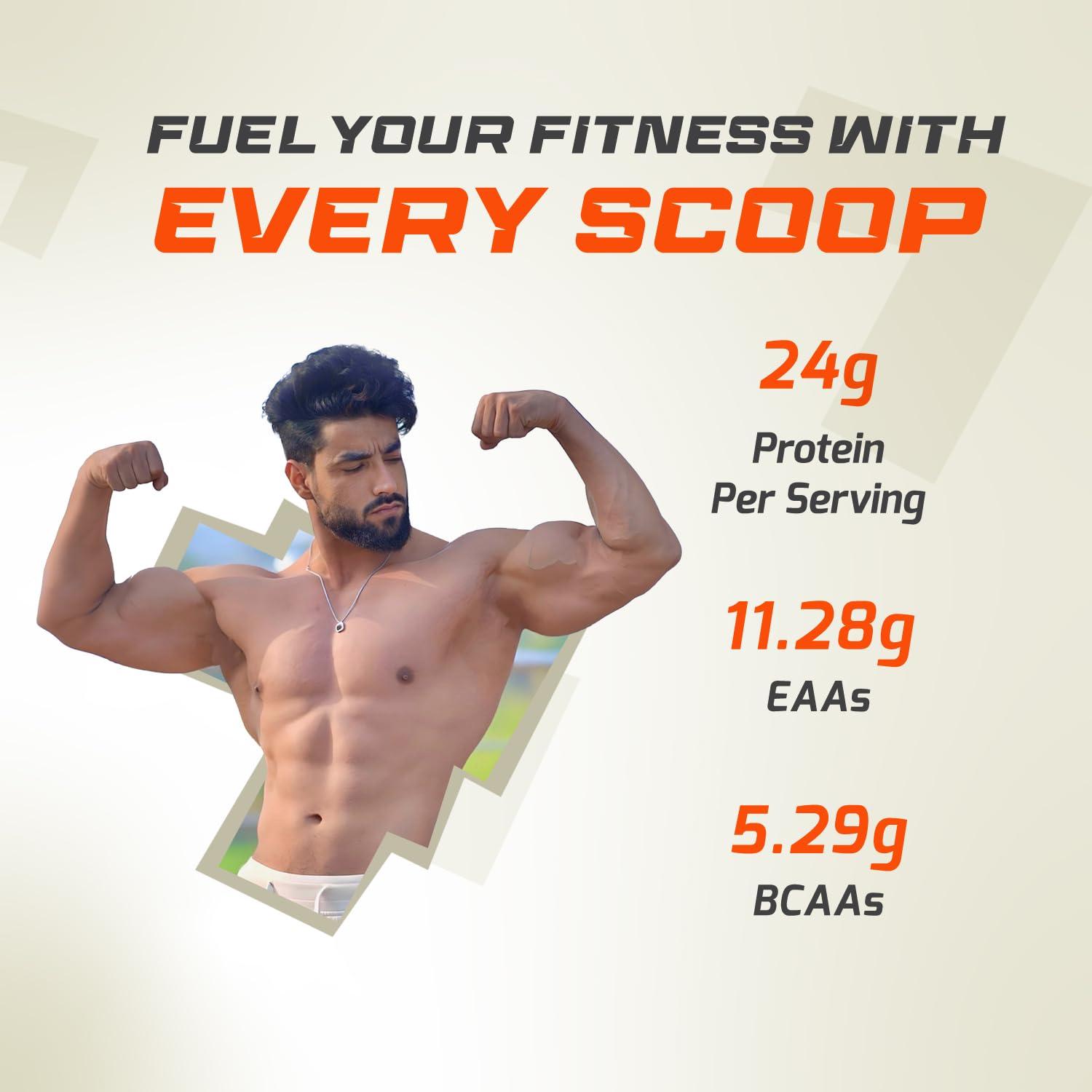 FUELONE FUELONE Raw Whey Protein (Unflavoured, 1kg / 2.2lbs) | 24g Protein