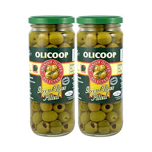 Olicoop Olicoop Green Pitted Olive, 450g, Pack of 2, Produced in Spain