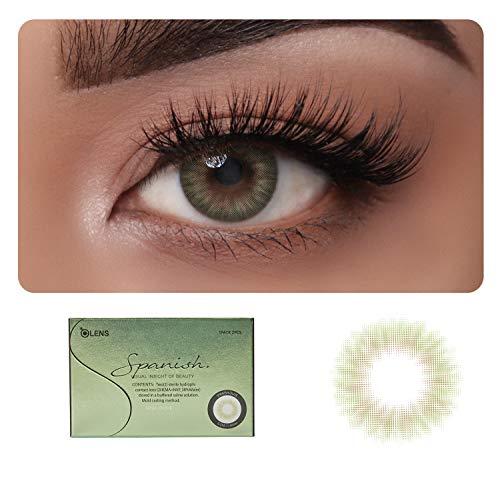 O-LENS O-LENS Spanish Real Brown - Coloured Contact Lens (Monthly Disposable, -2.75 / 2pcs / Real Brown), Natural Looking & Comfy Eye Color Lenses