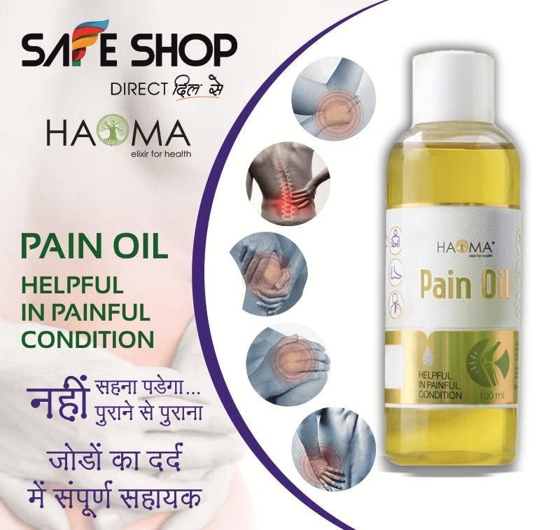 MAAN ORGANIC FARMS Haoma Joint Pain Oil 100ml (Pack of 3)- a blend of natural ingredients Gandhapura Oil, Tail Patra, Sesame Oil, Saral Exudates, Peppermint Crystals