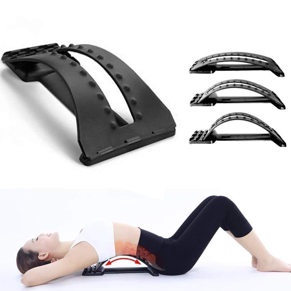 Gitesh Gitesh Multi-Level Back Stretcher for Back Pain Relief with Back Support Mate Magic Back Stretching Massage