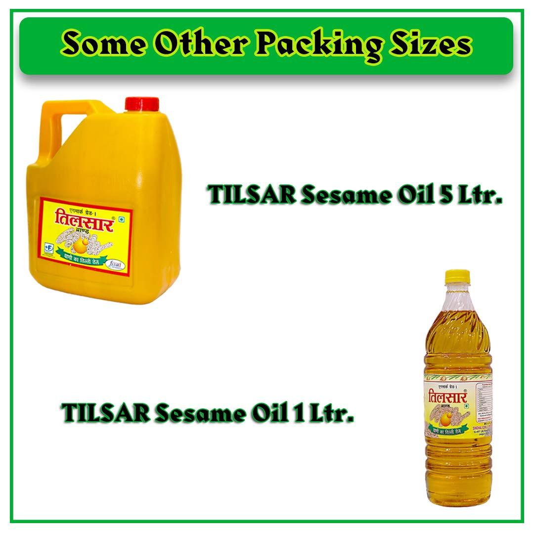 TILSAR Tilsar 500ml Ghani White Sesame Oil (Kolhu/Chekku Filtered Til Oil / Gingelly Oil) - 500ml