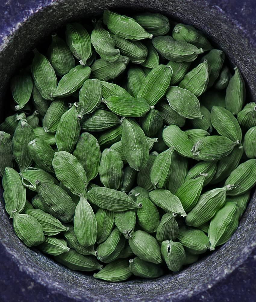 Malabar Coast Malabar Coast - Whole Green Cardamom/Elaichi - Idukki, Kerala - Large Size 8mm+ - No Artificial Colours (100gms)