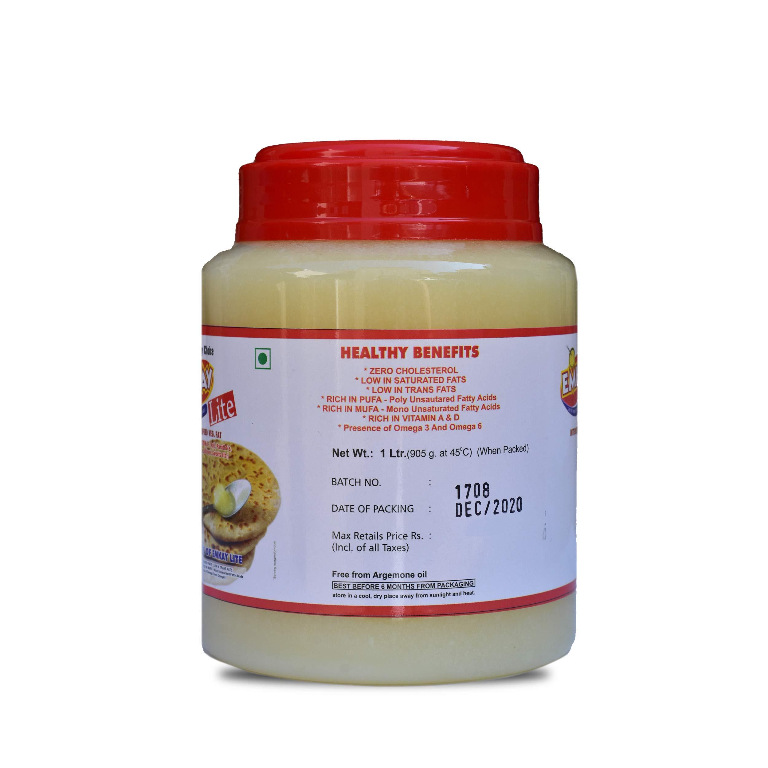 EMKAY EMKAY LITE INTERESTERIFIED VEG FAT VEGAN FAT (500 ML)