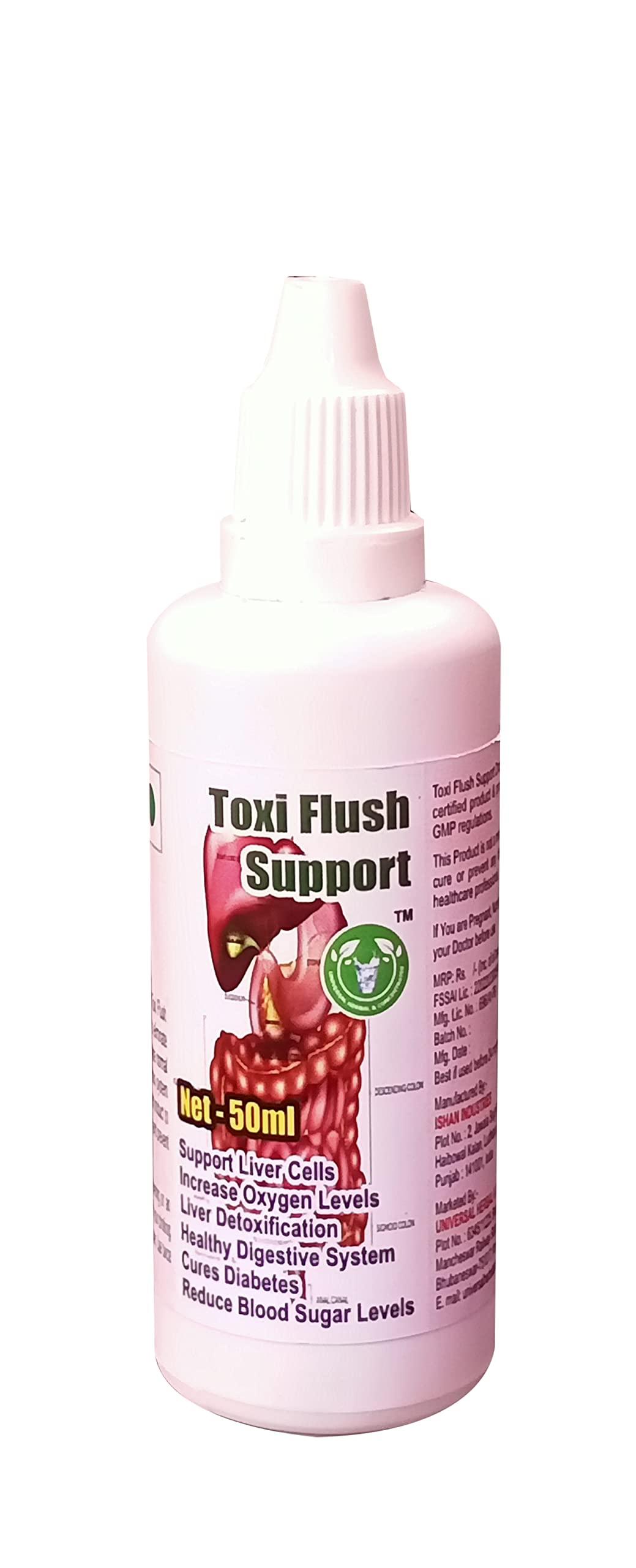 UNIVERSAL HERBAL & CONCENTRATES Toxi Flush Support Drops - 50ml (Get One Bottle 50ml Toxi Flush Support Drops Free)