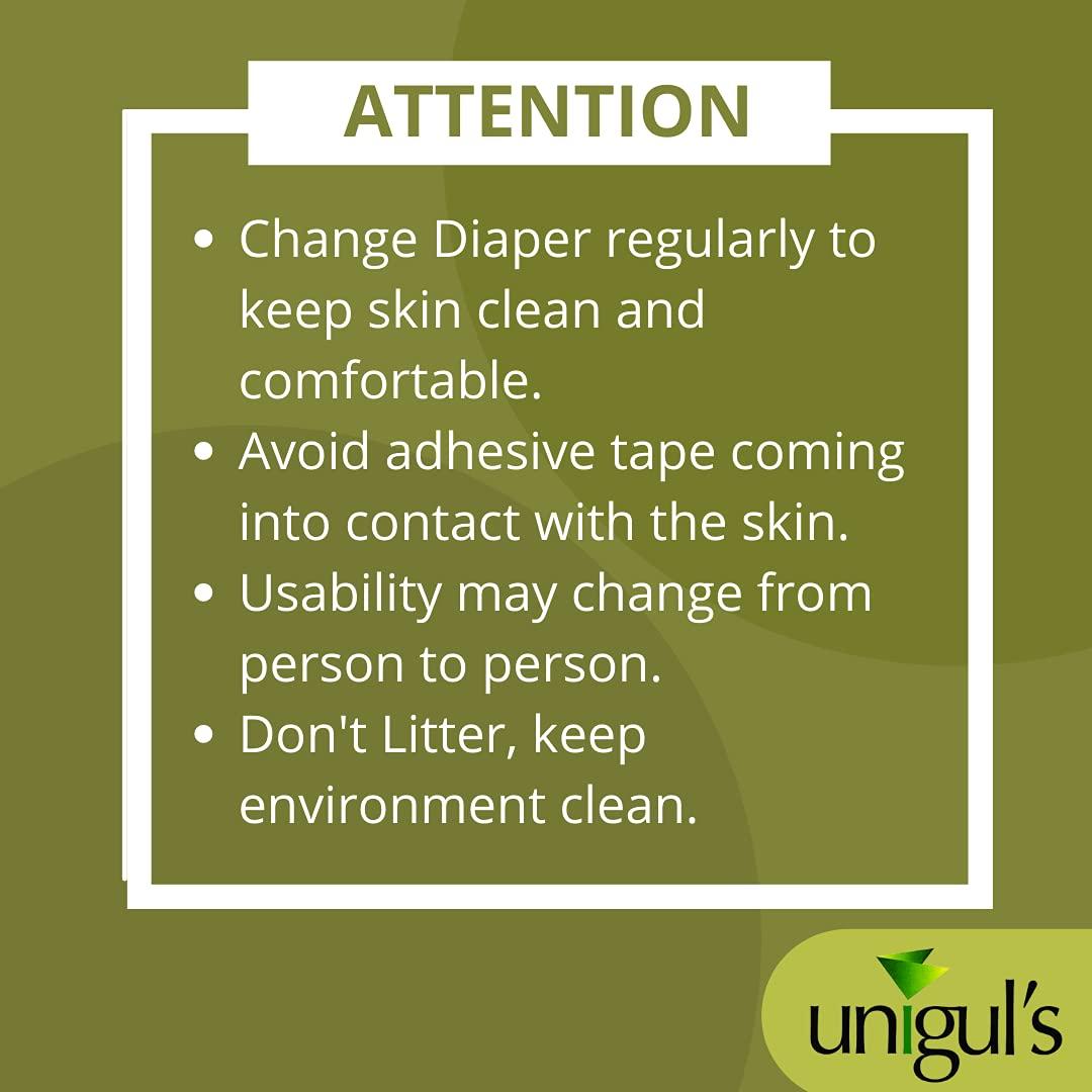 UNIGUL\'S Unigul\'s UltraPremium adult diapers tape style unisex adult diapers for incontinence protection in old age. high absorbency and best comfort throughout the day (medium)