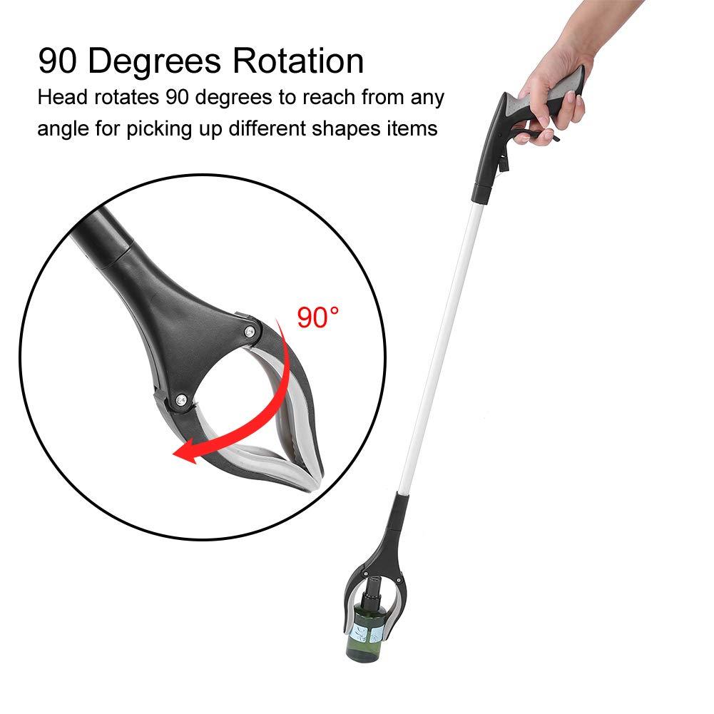 Pinsofy Reacher Grabber Tool, Rotating Gripper, Anti Slip Design Wokers for Wheelchair for Disabled Old Man