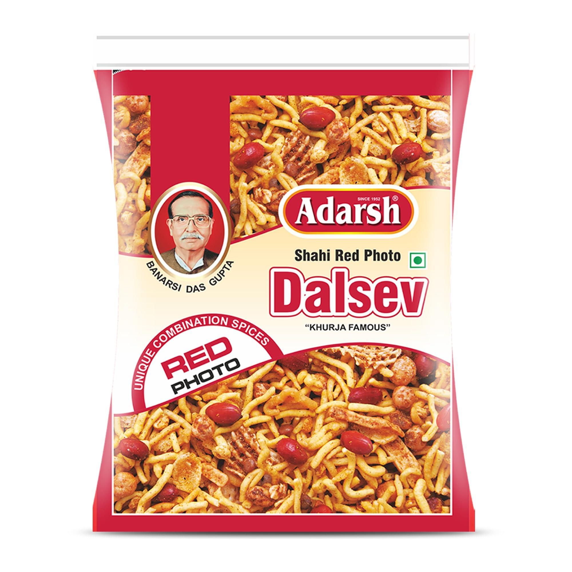 ADARSH NAMKEEN Adarsh Namkeen Dalsev Normal Spicy Namkeen Teatime Snack Of India No Presetvaties Crunchy Tastye All Time Snacks (Pack Of 5, 350 Gram)