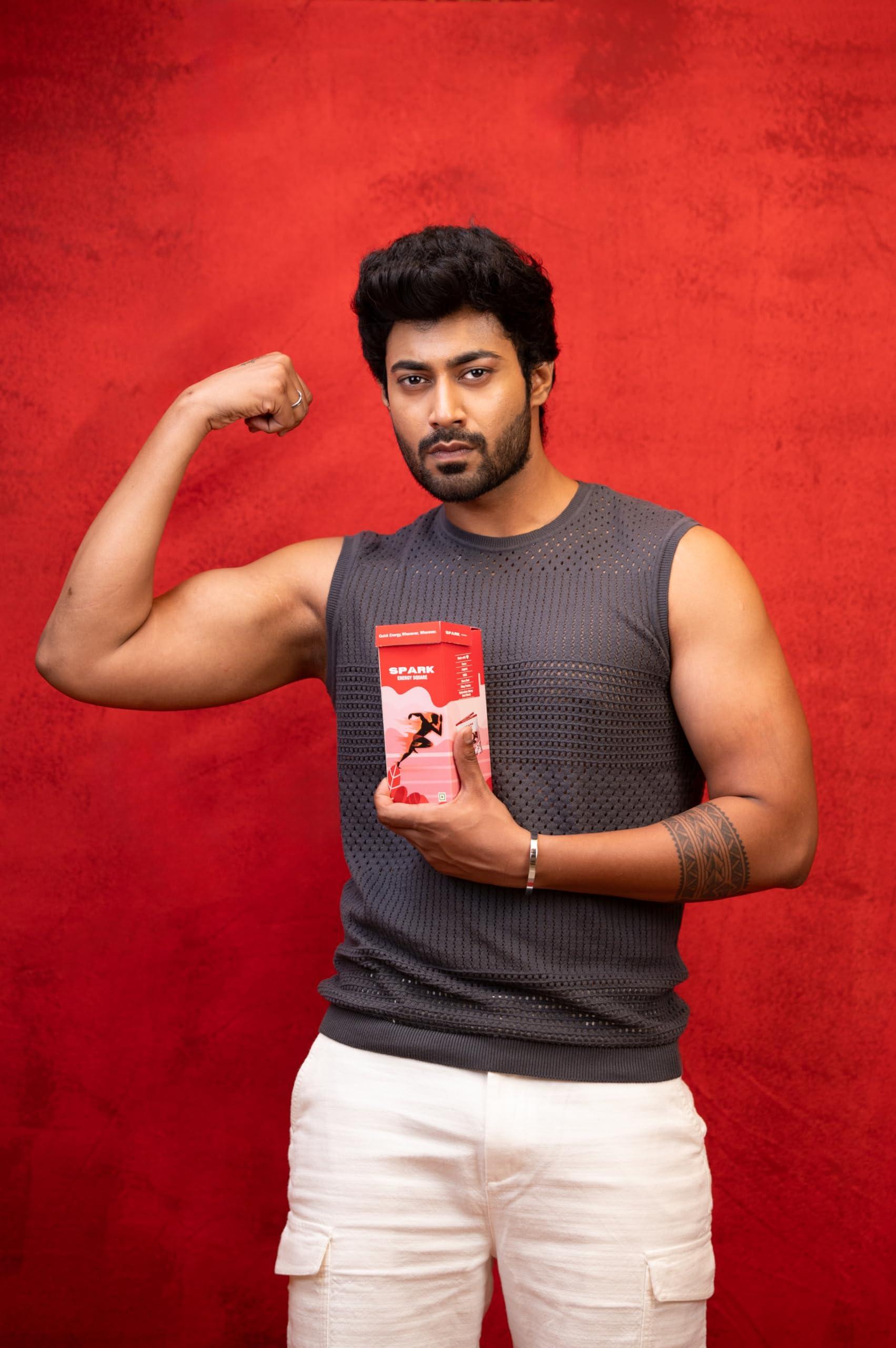 Kalories Spark Energy Protein(10)  200 Grams  Boosts Energy, Focus & Endurance  Gluten-Free, Non-GMO, Healthy Snack  Natural Ingredients,palm jaggery, Pre-Workout & Energetic