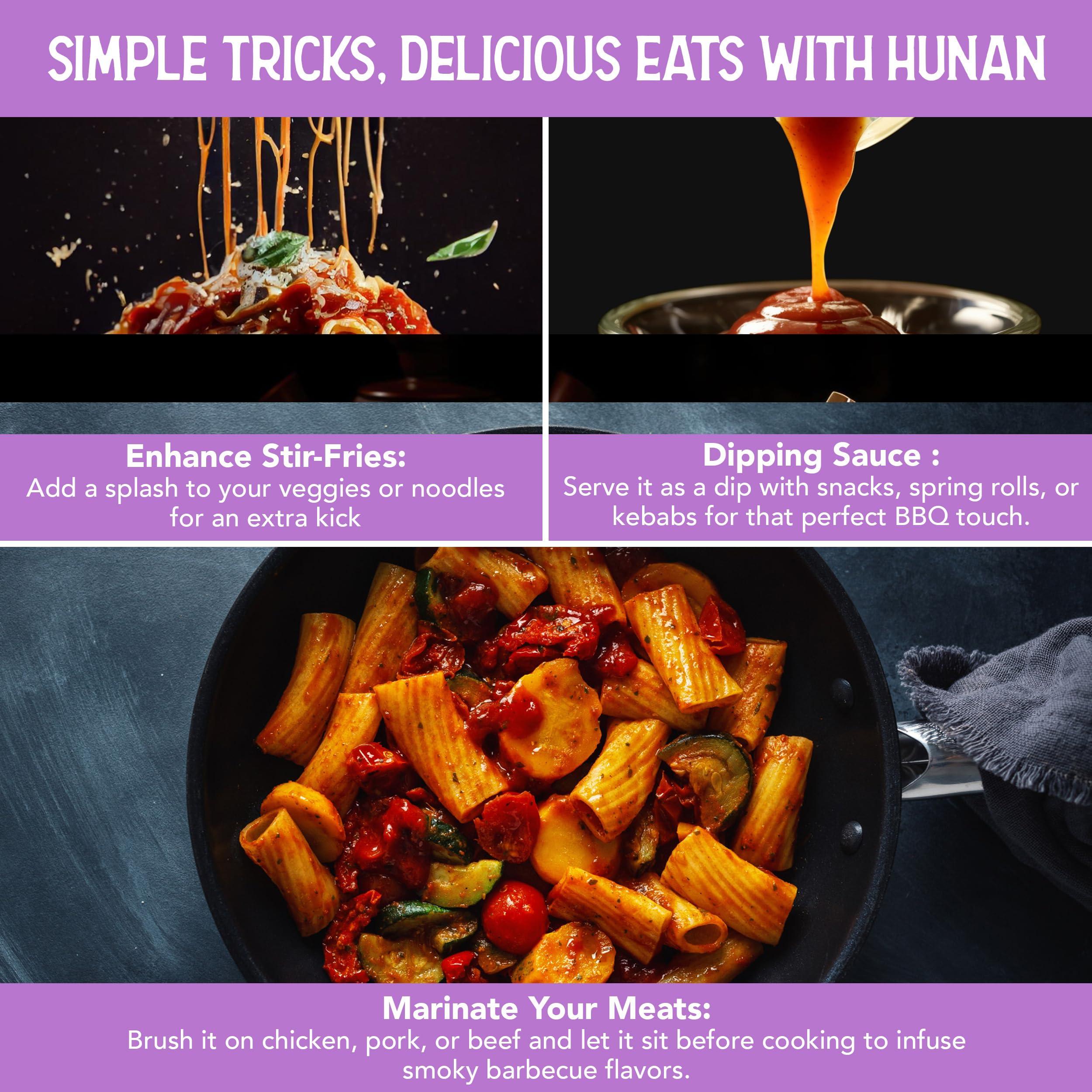 Hunan at Home Hunan at Home Tangy Sweet Oriental BBQ Stir Fry Sauce (250 Gms) No MSG, 100% Vegetarian, Ideal for Stir Fries, Sizzlers, Noodles, Marinade, Dip, Dressing, Used in Korean, Thai and Chinese Cooking