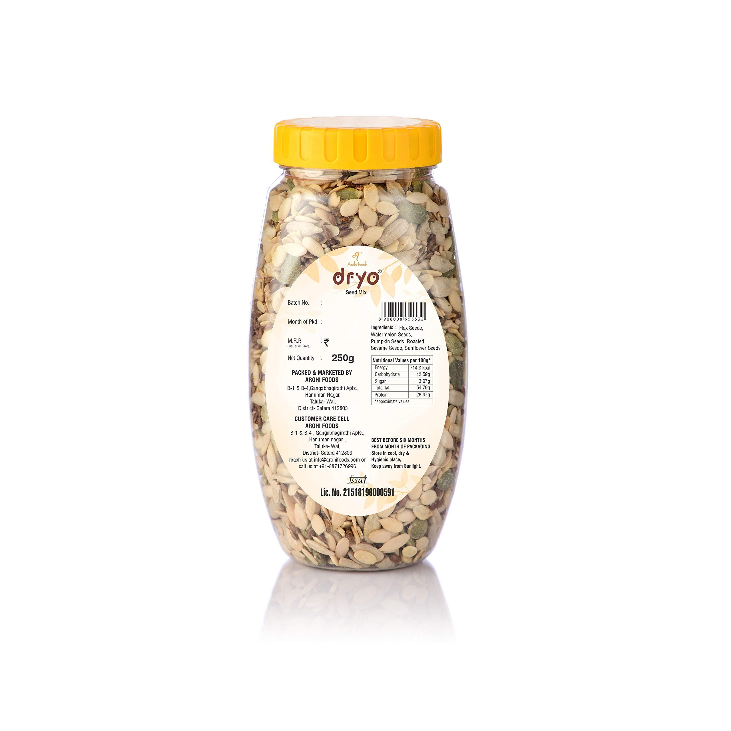 dryo Dryo Combo of Salted Pumpkin Seeds 230g & Seed Mix 250g