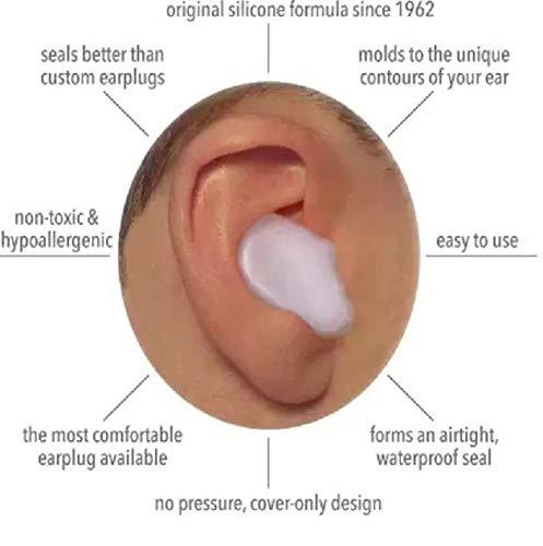 Silicone Earplugs Soft Comfortable Sleep Noise 1 Box Of 4Pcs Swimming Silicone Earplugs Soft Comfortable Sleep Noise Reducing