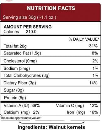 TRIANGLE Triangle 1 Kg Premium Kashmiri Quarter Walnut Without Shell, Akhrot Giri,raw,1000grams