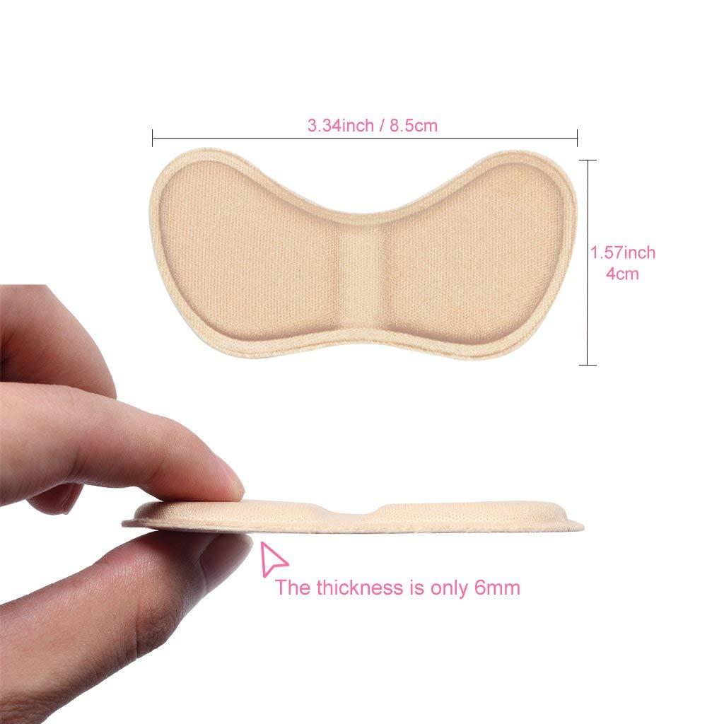 FEXMY FEXMY Silicone Shoe Bite Protector Heel Protector Socks Moisturizing Socks for Foot-Care | Heel Cushion Inserts Liners Shoe Tape (1xPair Back Tape+1xPair Heel Pad)