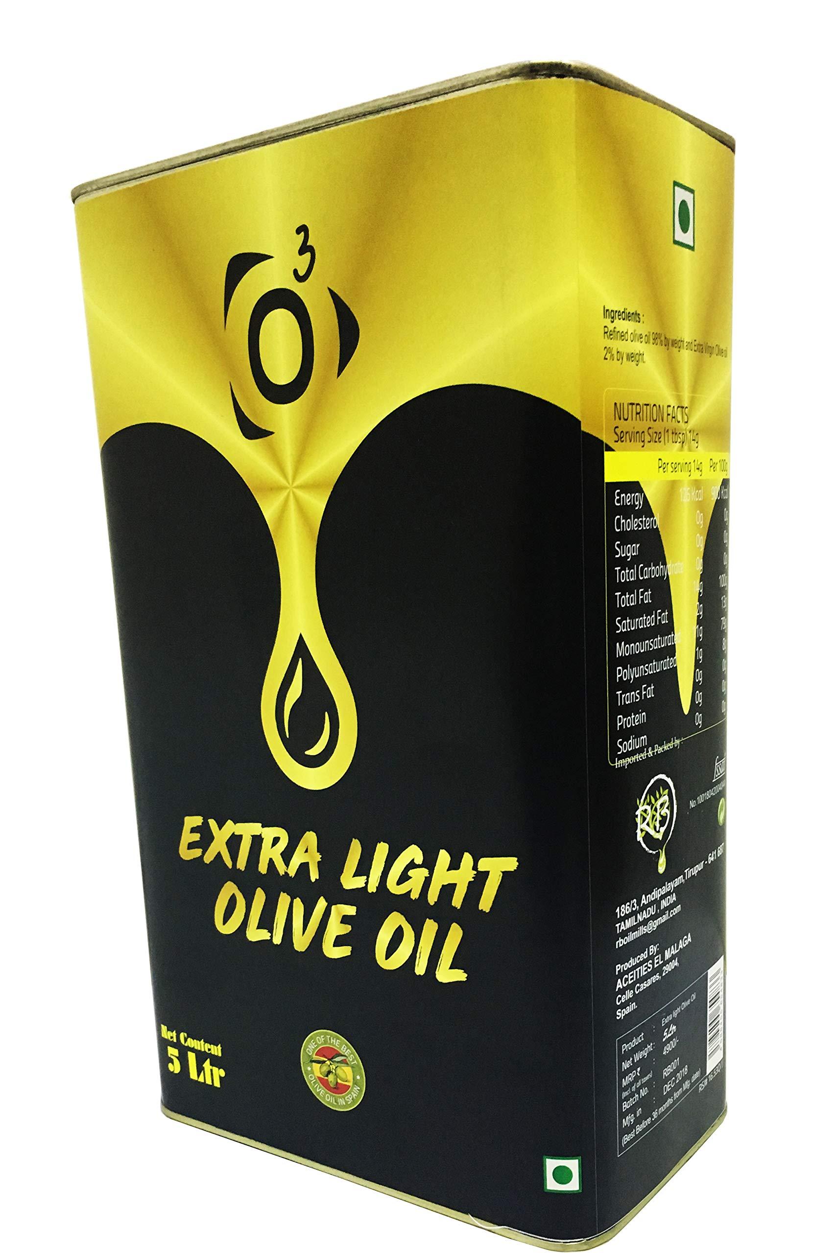 ONE AND ONLY OLIVE ONE AND ONLY OLIVE O3 Extra Light Olive Oil -5 Ltr