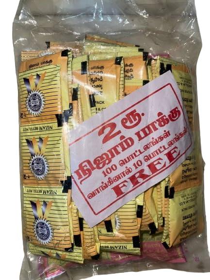 Bluffy Bird Nizam Pakku Yellow Special | Mouth Freshner 100 Packets - (Pack of 1)