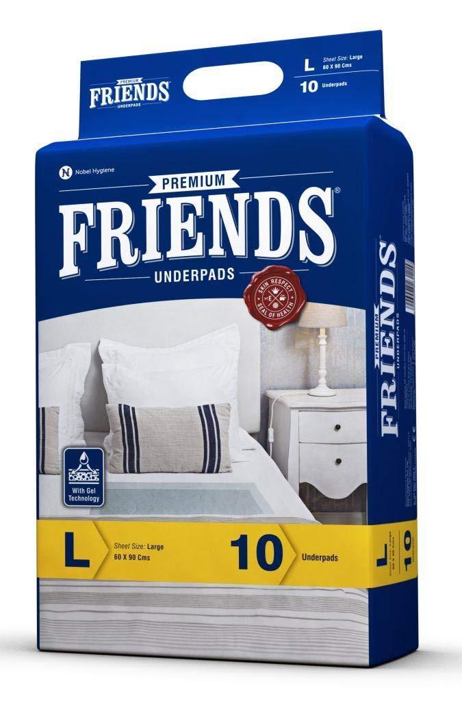 Friends Friends Premium Disposable Underpads,Soft & Super Absorbency - 60x90 cm (Pack of 3).