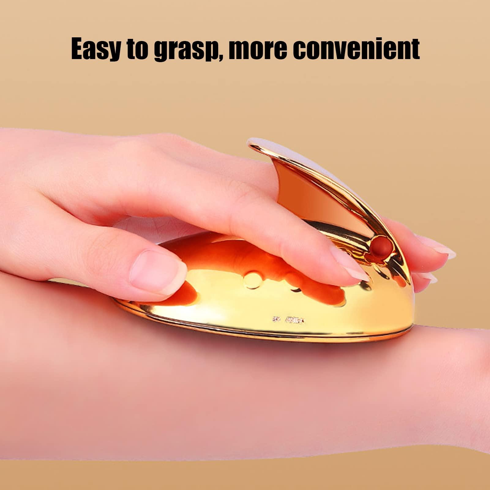 JAQS Exfoliator Hair Eraser, Pain Free Physical Hair Eraser Legs Nano for Family (Gold)