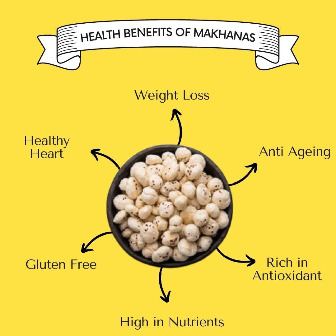 Gourmax Gourmax Almond Makhana Trail Mix Jar - Dark Chocolate, Masala & Jaggery | Roasted Almond Makhana Trail Mix | 125gm *3 | Pack of 3