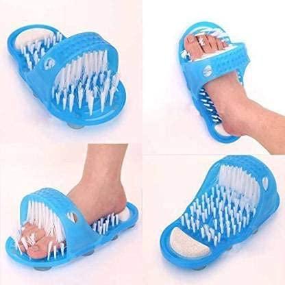ULX ULX Shower Slipper Easy Foot Cleaner Bath Foot Brush Foot Cleaning Brush Chappal Slipper For Bathroom Easy and Safe Foot Washer and Massager For Men and Women