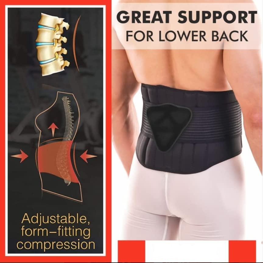 DipNish DipNish Lumbo Sacral Belt Lumbar Corset Lower Back Pain Relief Brace for Orthopedic Sacral Waist Back Support Sciatica - Tailbone Back Posture Corrector Lumbar Pain Belt