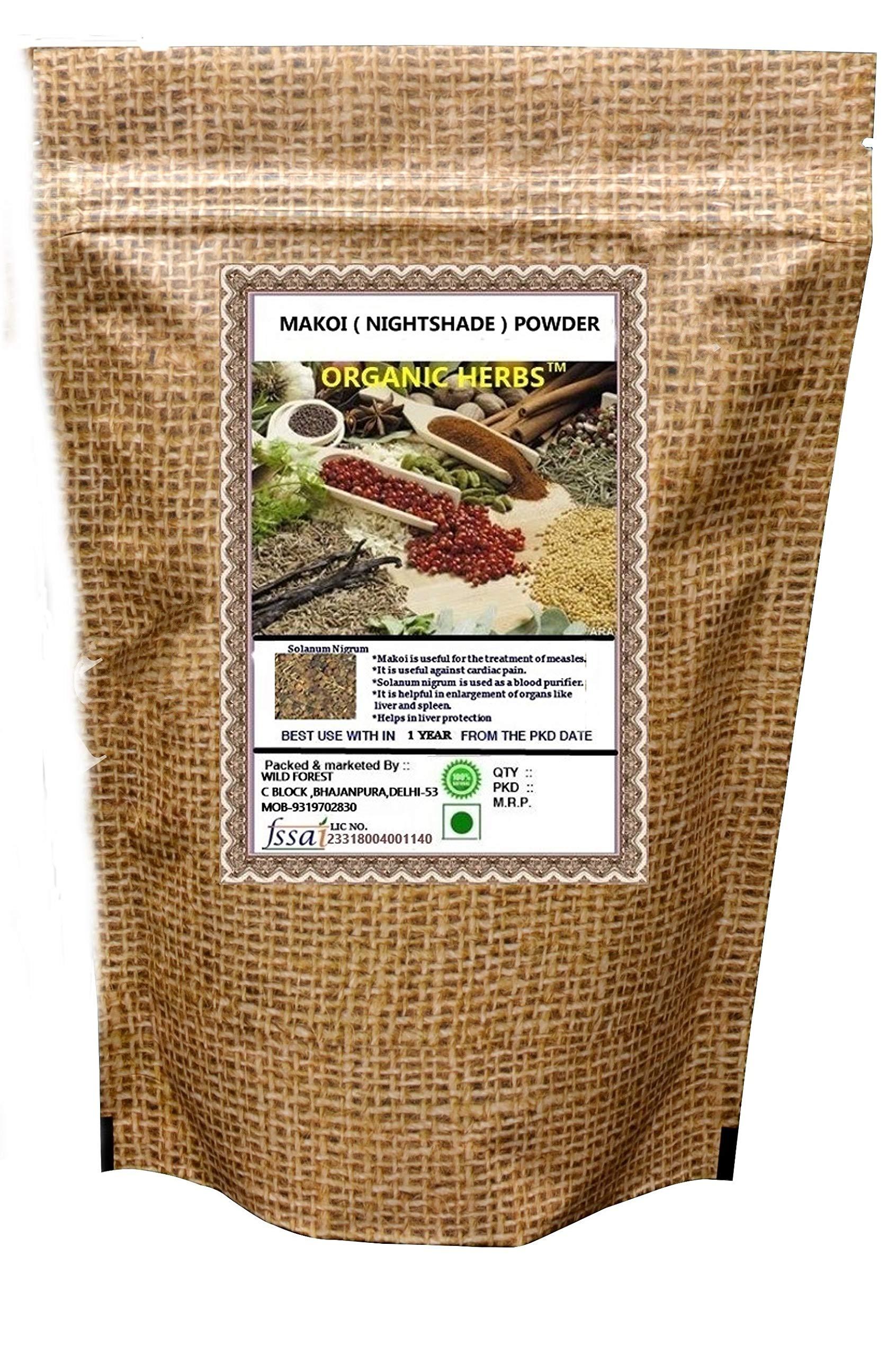 Organic Herbs ORGANIC HERBS NIGHTSHADE (MAKOI) POWDER 400 GM