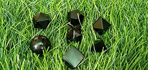 Jet International Crystal Jet Black Obsidian Sacred Geometry Sets Free Booklet jet International Crystal Therapy 7 Stone Platonic Solid Merkaba Star w/ Velvet Pouch Attractive Cleansing