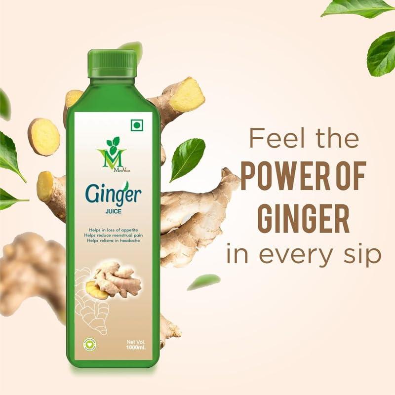 Mint Veda Mint Veda Natural Raw Ginger Juice | Concentrated Ginger Ale Health Drink | Sugar Free With No Added Preservatives Healthy Vegetable Juice Which Boosts Immunity and digestion