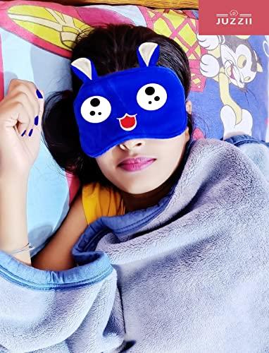 JUZZII JUZZII™ Velvet Cute Doll Sleeping Blindfold Eye shade Mask for Men Women Girl Boy M.No.75-76