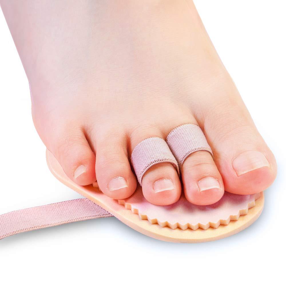 Welnove 2 Hole Toe Straightener *2: Welnove - Toe Straightener Hammer Toes Hammer Toe Correctorfor Claw Toe Mallet Toe Contracted Toe and Cured Toe Pack of 2(2 holes)(Hammer Toe Straightener)