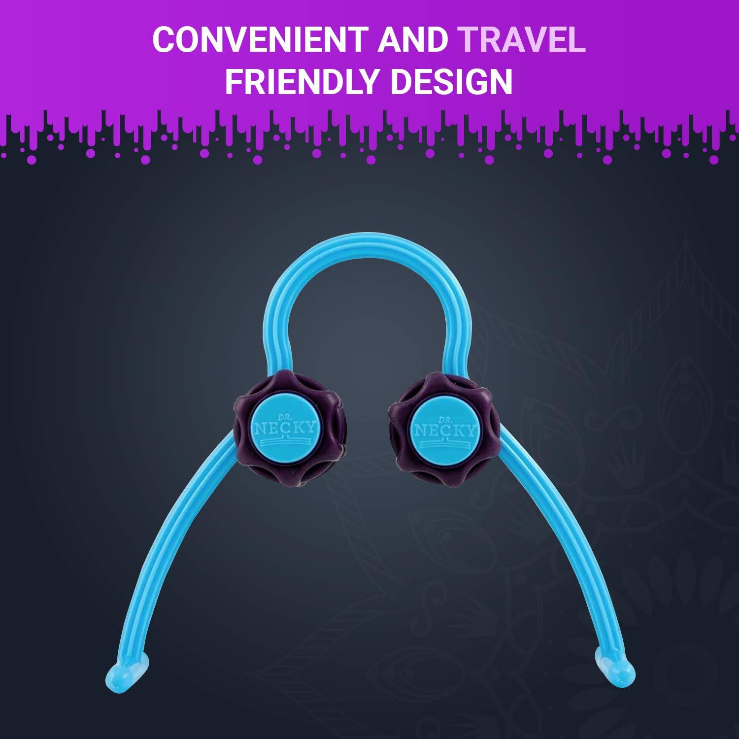 M PAIN MANAGEMENT TECHNOLOGIES Self Massage Tools for Neck and Shoulders by Dr. Necky - Trigger Point Massager for Tension Relief - Therapeutic Myofascial Release