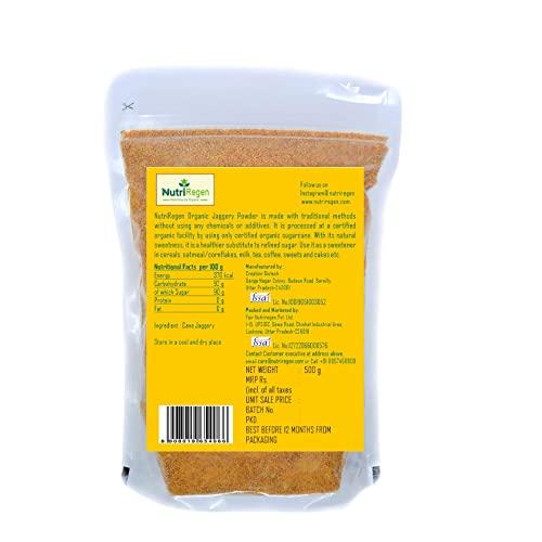 NutriRegen NutriRegen Organic Jaggery Powder - 500g | Natural and Unrefined