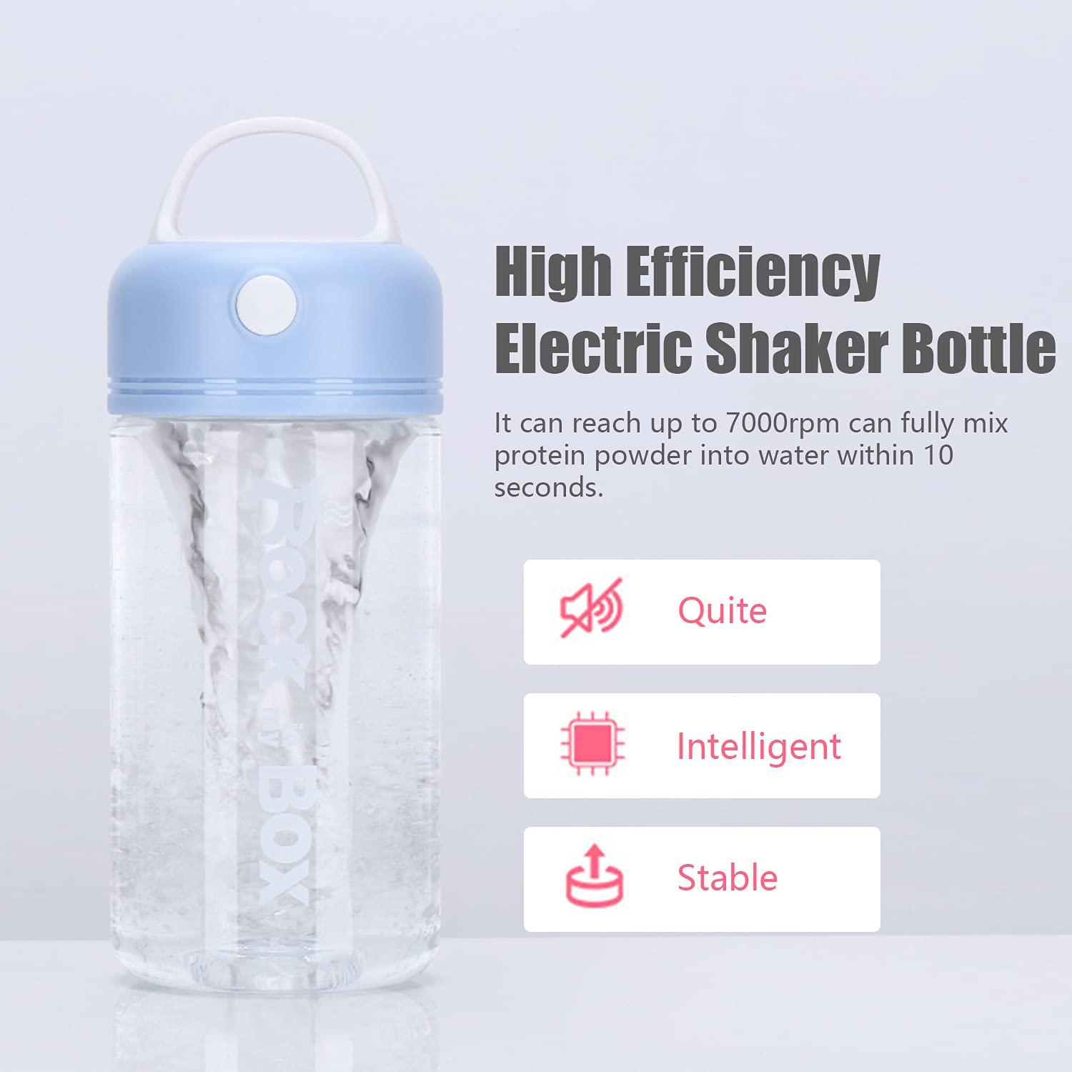 Qunan Qunan 380mL Electric Protein Shaker Bottle Portable M er Cup Powered Coffee Shaker Cups plement M er for Protein Shakes Gym Pre-Workout