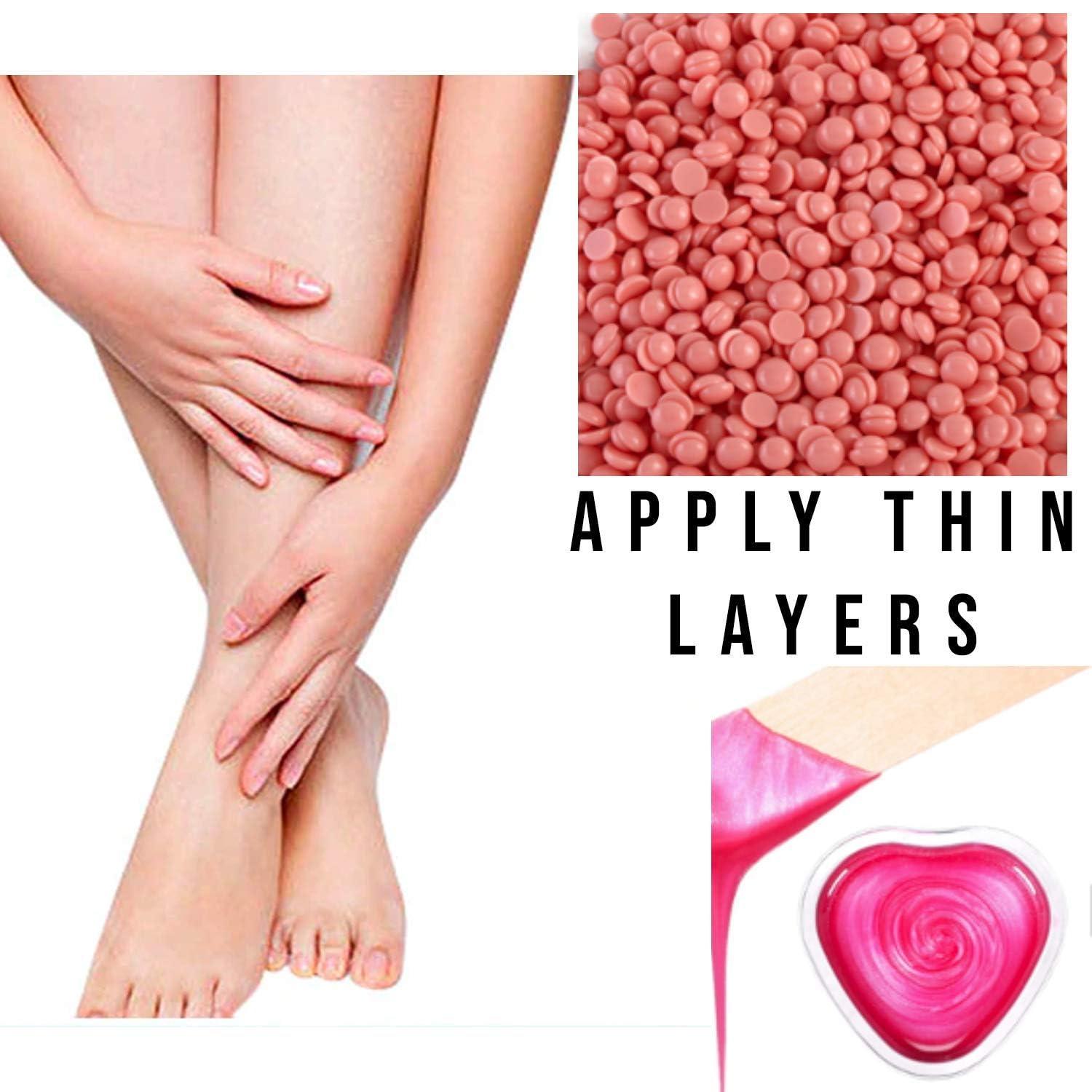 CEMA CEMA Bead Honey Wax for Bikini and Face Painless Hair Removal | Removes Tan, brightens & moisturizes skin | For Arms, Legs, chest (500gm)