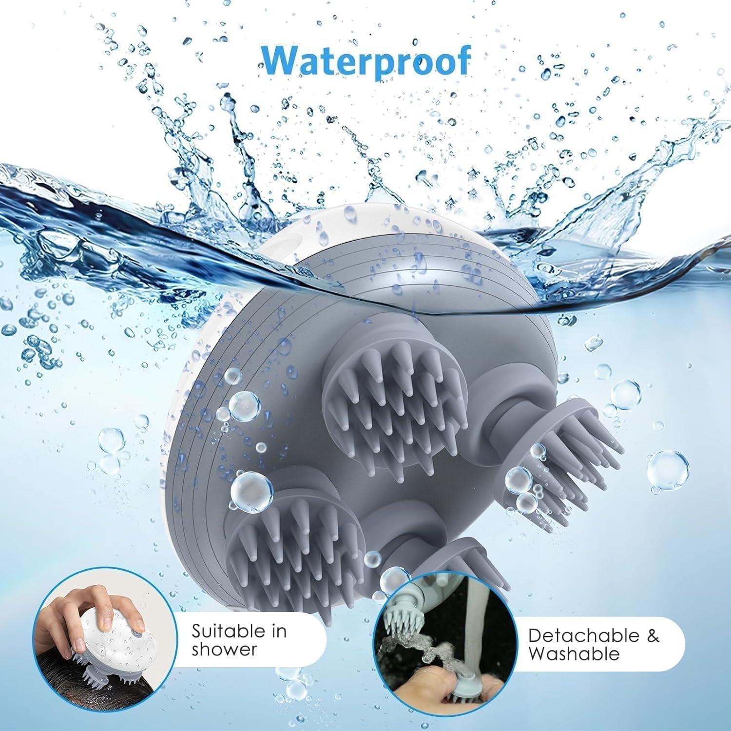 Dealsure Dealsure Head Massager Vibrating Machine 4 Heads Electric Massager for Scalp and Body| Handheld Massager Tool with Telescopic Handle for Relaxing Muscle Relief & Head Massage