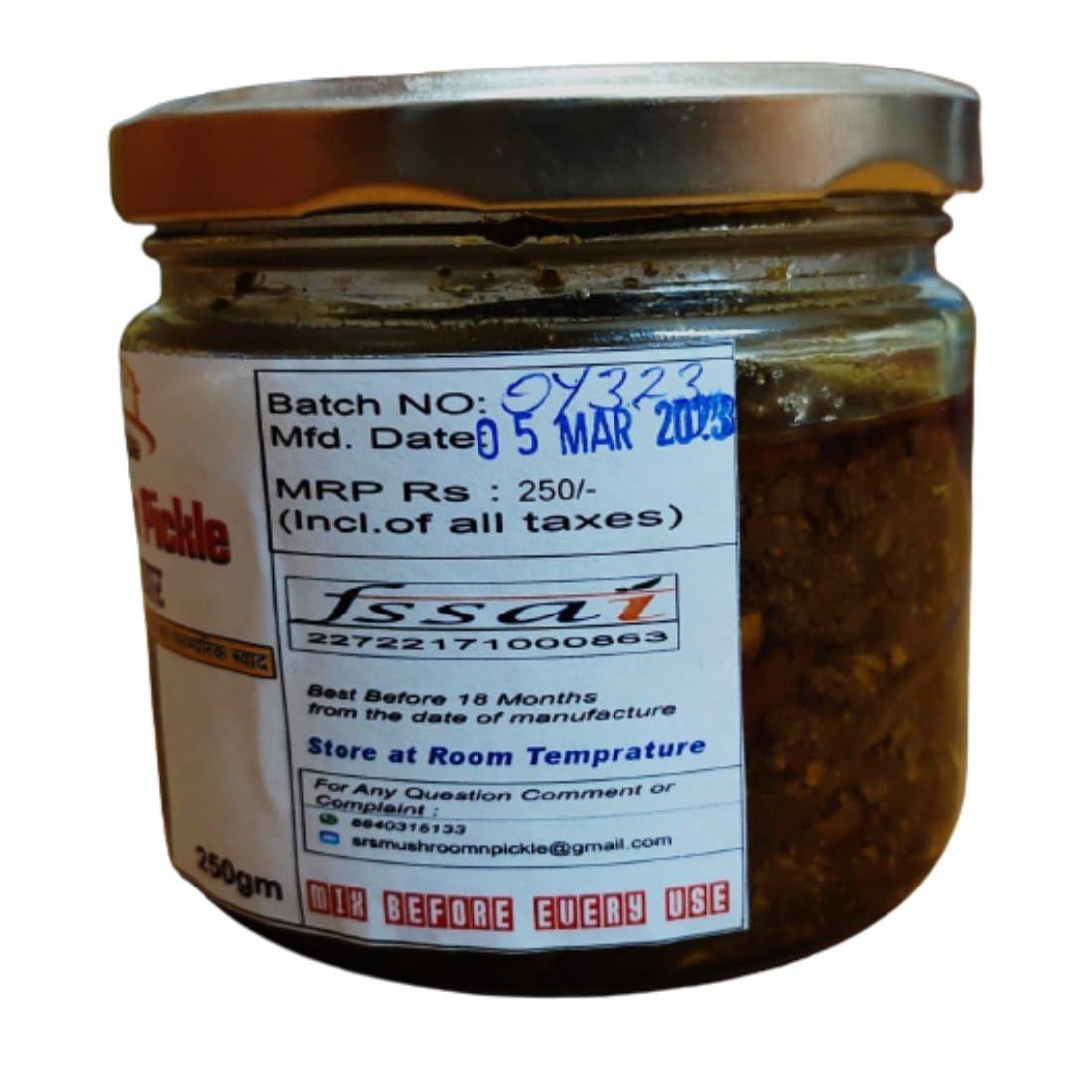 Generic SRS Mushroom and Pickles Oyster Mushroom Pickle, 250g (Pack of 5)