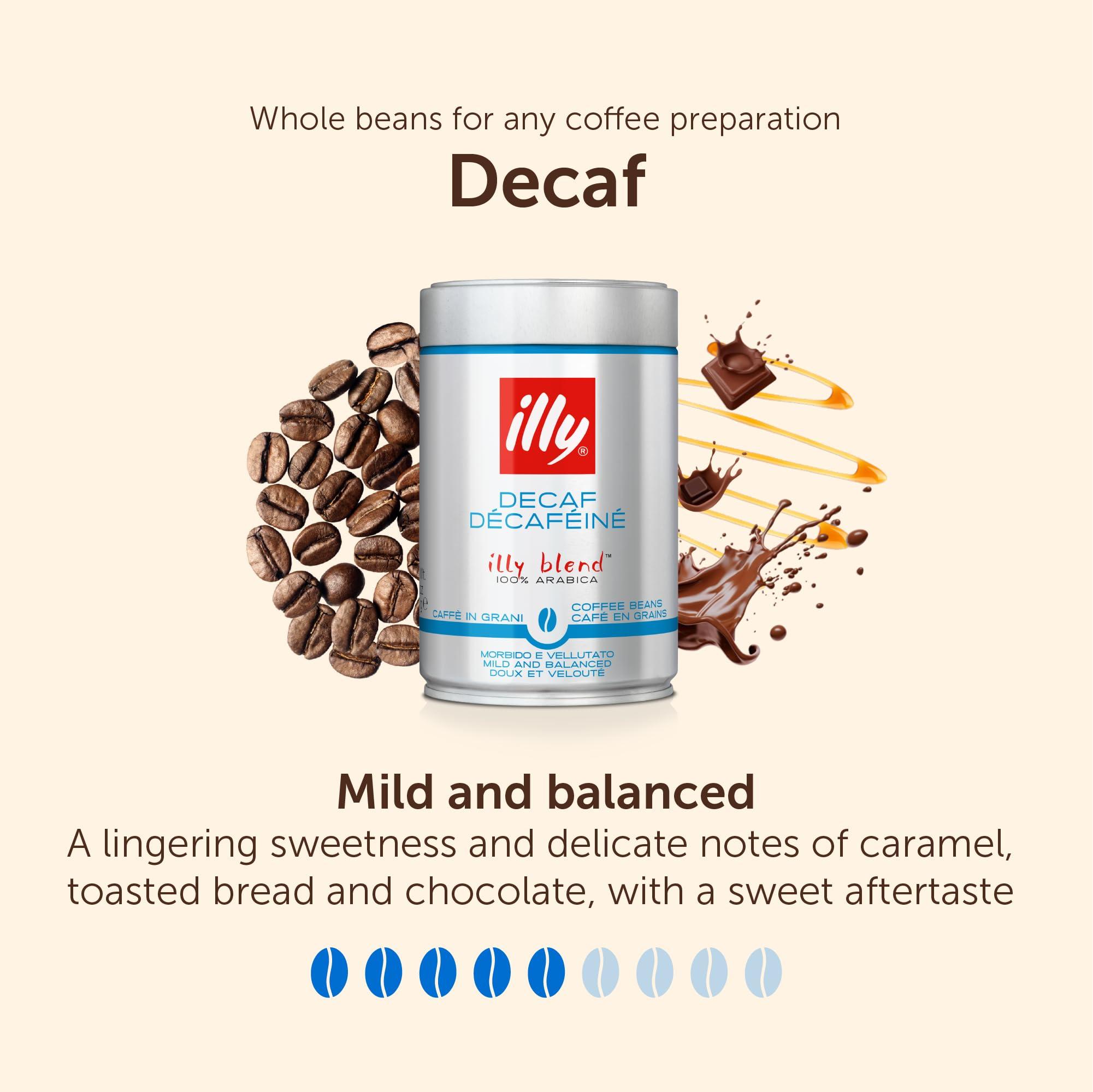 Illy Illy Decaffeinated Coffee Beans, 250g Tin