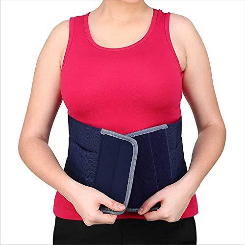 HINMIN HINMIN abdominal belt after delivery for tummy reduction, Lumbo Sacral, Lower Back Brace provides Back Pain Relief - Breathable Belt for Men and Women keeps your Spine Straight (S)