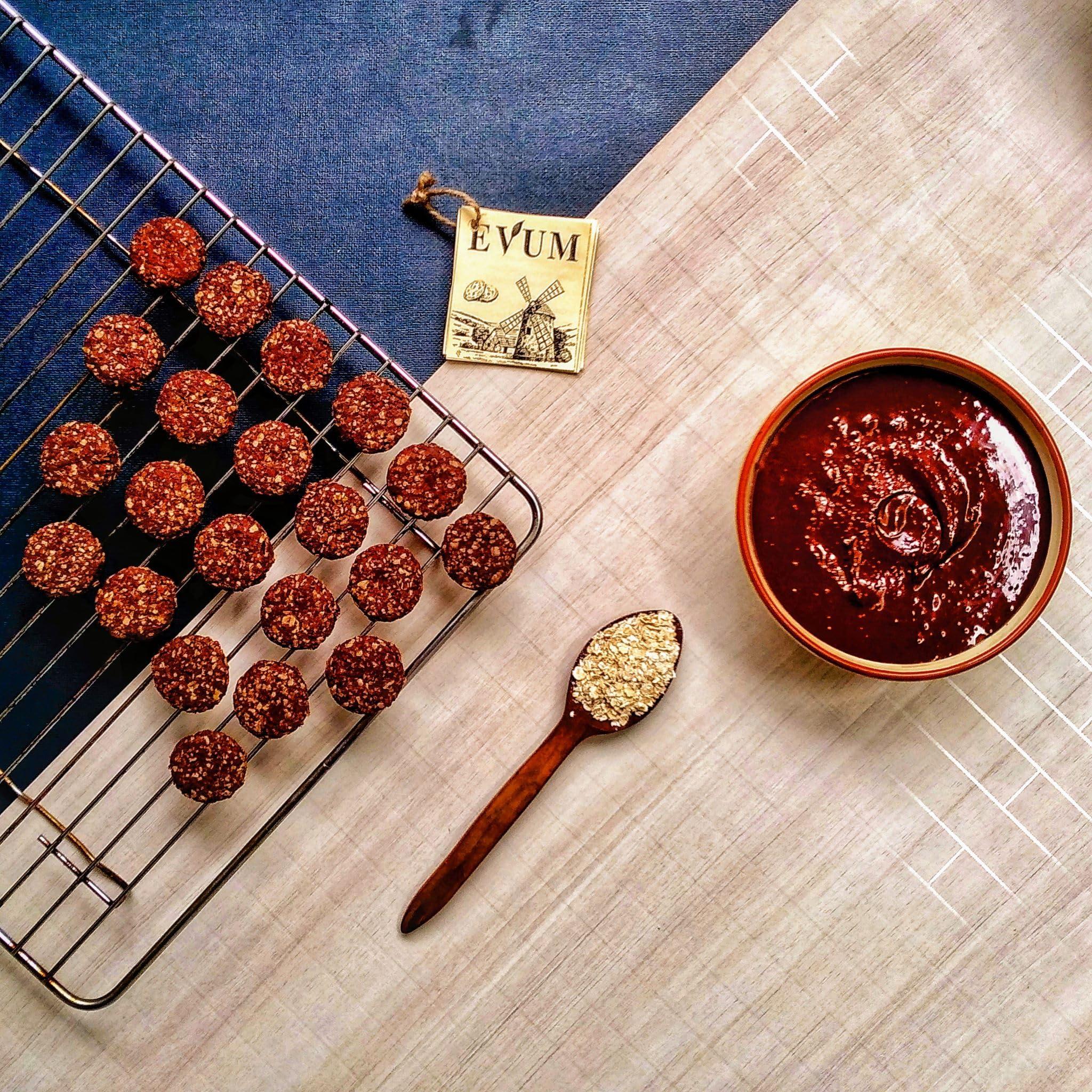 EVUM EVUM Dark Chocolate Cookies (500 gm) | Premium Handmade Vegan Cookies | Healthy & Tasty Snacks | Freshly Baked Guilt Free Chocolate Cookies | No Maida | No Refined Sugar | No Preservatives