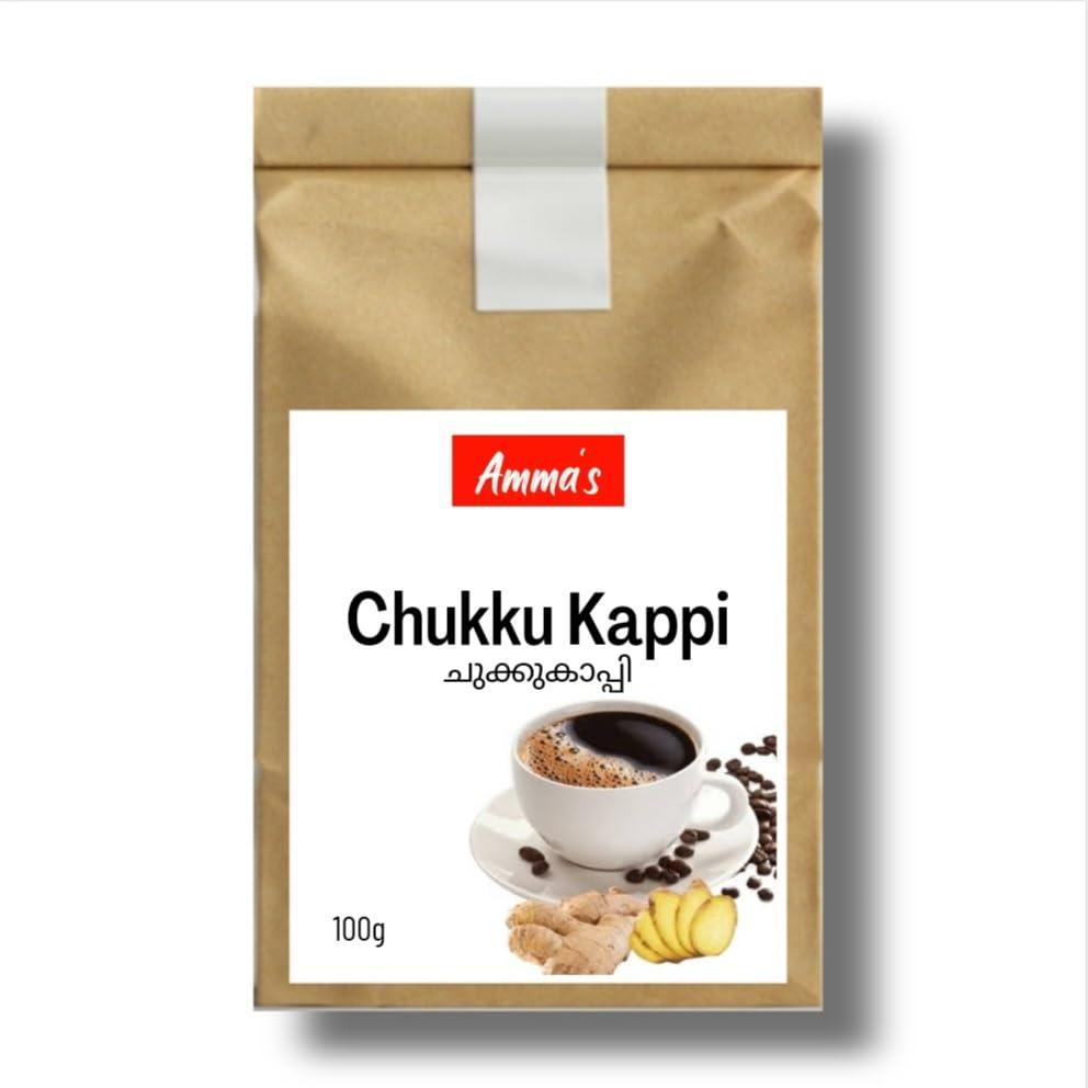 Generic AMMA\'S - Kerala Instant Chukku Kappi I Dry Ginger Coffee Powder I Sukku Kappi I Traditional Flavour - 100g