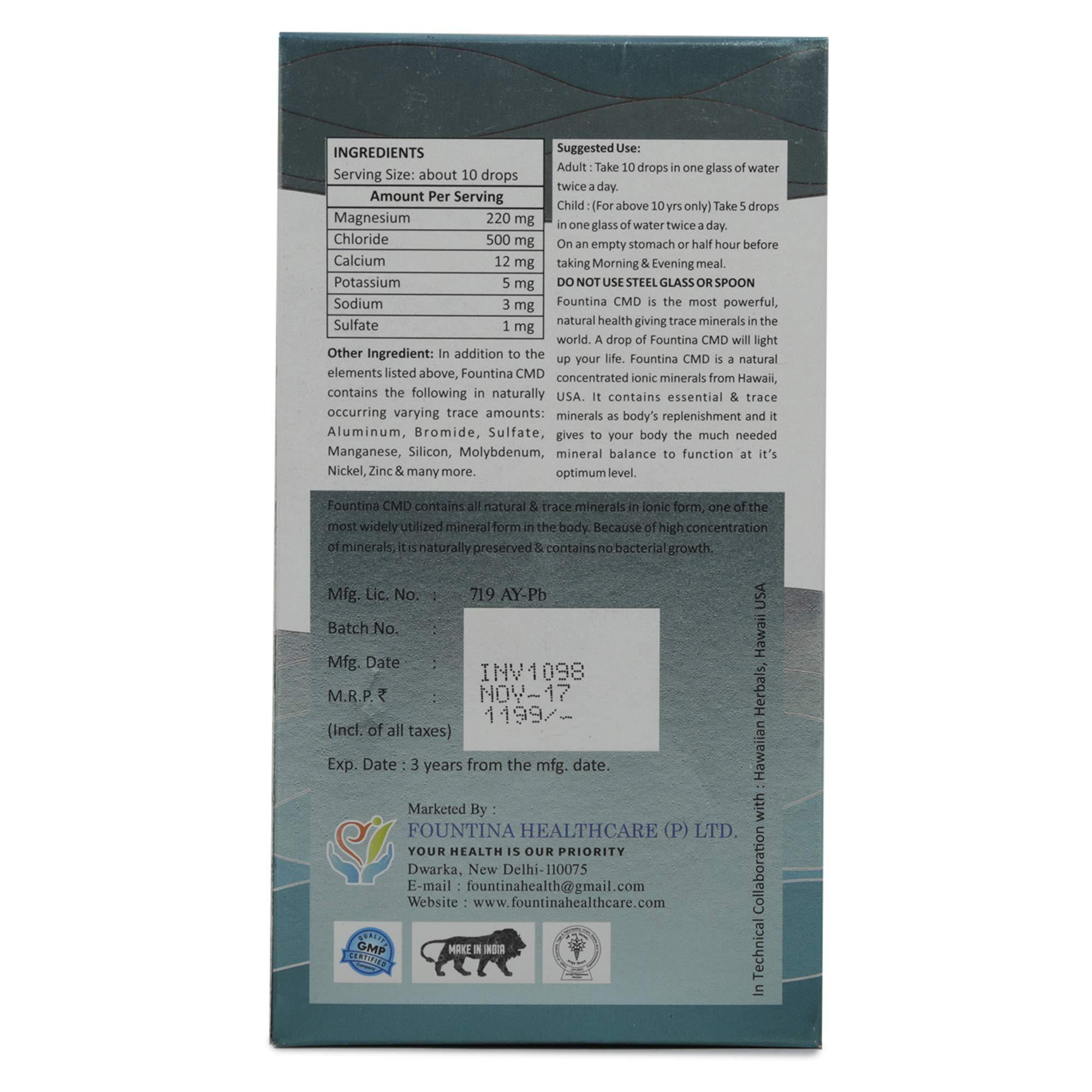 FOUNTINA HEALTHCARE FOUNTINA HEALTHCARE CMD(Concentrated Mineral Drops) - 30 ml