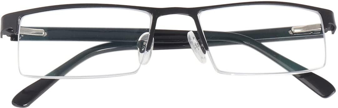 Zaveri Optic Zaveri Optic Progressive Reading Glasses Photochromic Blue Cut Anti Glare Power 1.00 1.25 1.50 1.75 2.00 2.25 2.75 3.00 Black Half Frame (Blue Cut, Distance plano/Reading+1.25)