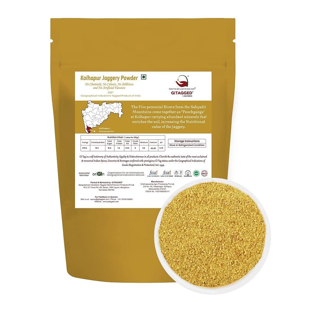GITAGGED Kolhapuri Jaggery Powder (Pure & Natural)  500gms