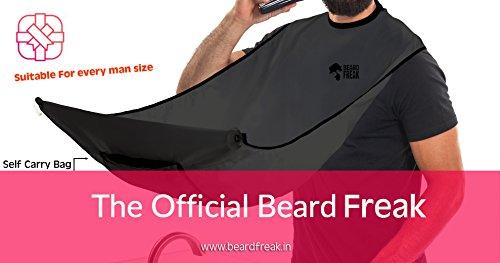 Beard Freak Beard Freak Trimming Catcher with Unique Carry Bag - Black Apron