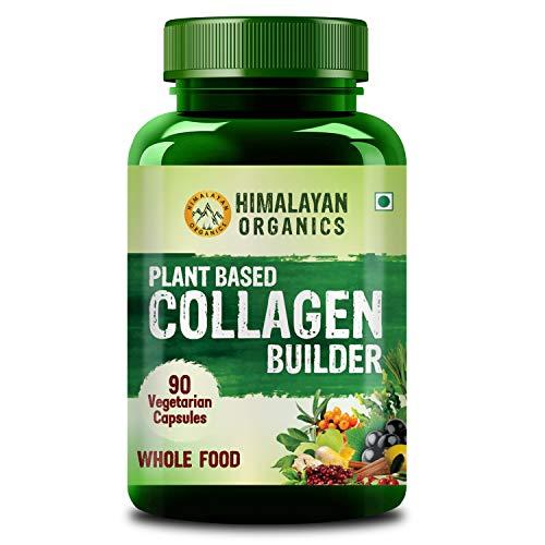 HIMALAYAN ORGANICS Himalayan Organics Whole Food Multivitamin for Women -60 Veg Capsules & Plant Based Collagen Builder for Hair and Skin with Biotin and Vitamin C - 90 Veg Capsules